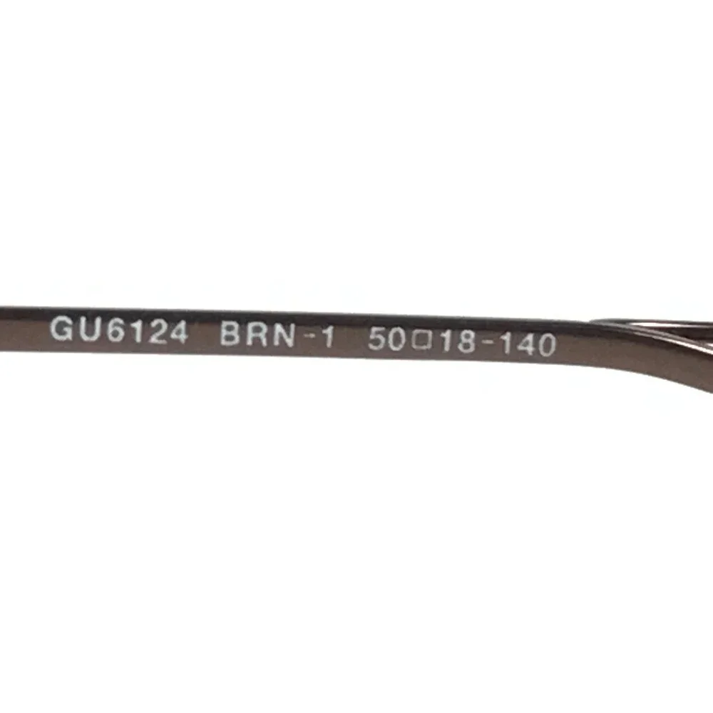 Guess Sunglasses GU6124 BRN-1 Brown Rectangular Frames with Brown Lenses
